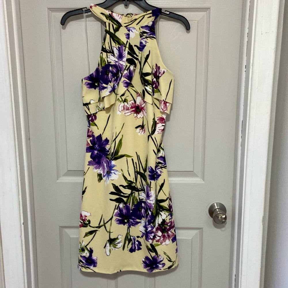 NWT Bebe Floral Halter Dress